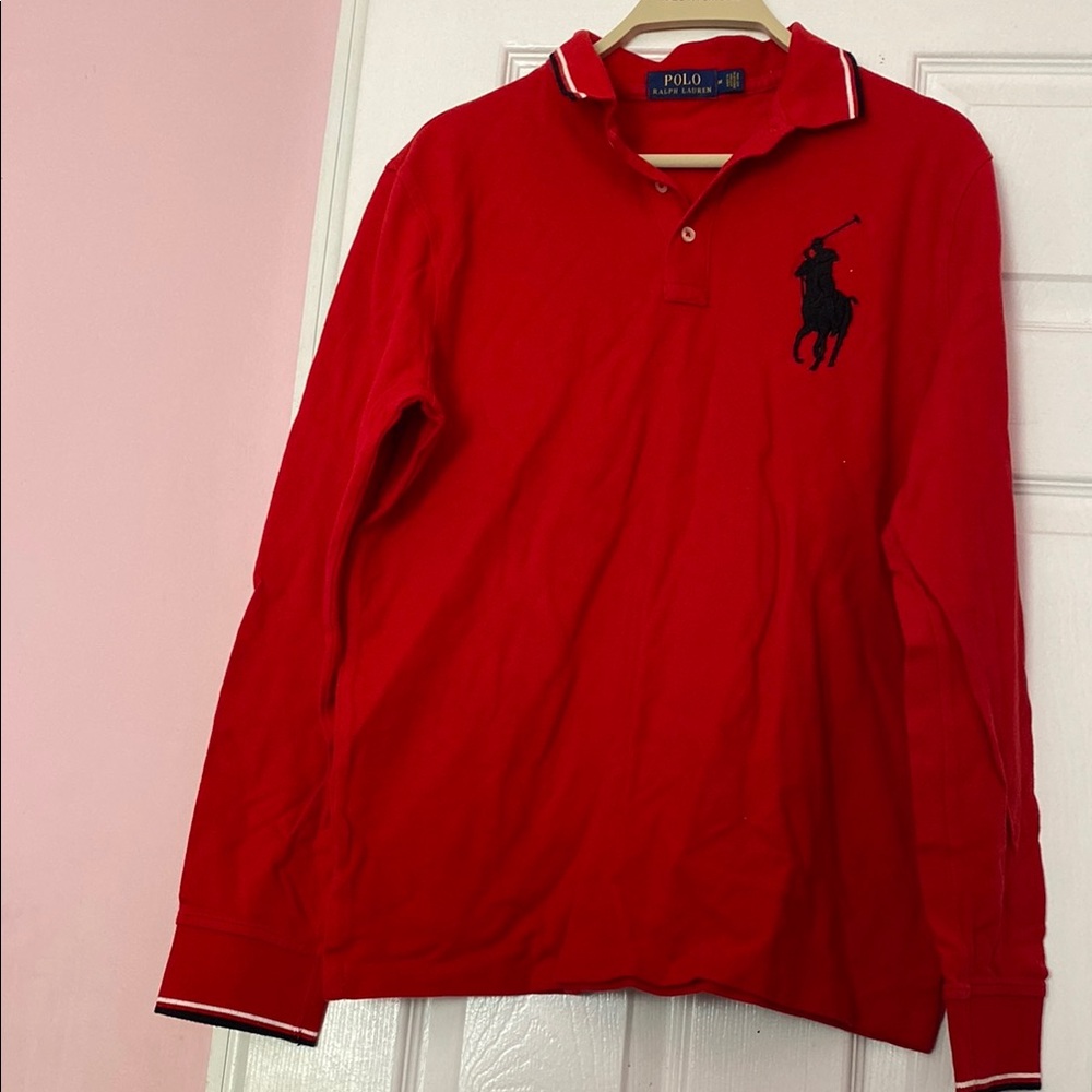 Red Polo Ralph Lauren Long Sleeve Shirt